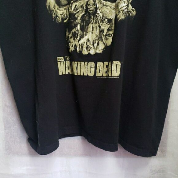The Walking Dead Sleeveless Shirt Men 2XL Black 2015 Skull Zombies Horror Gore - Picture 6 of 12